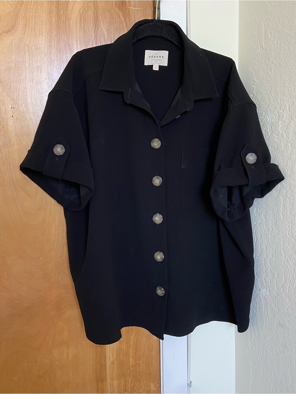 Sezane Button Top